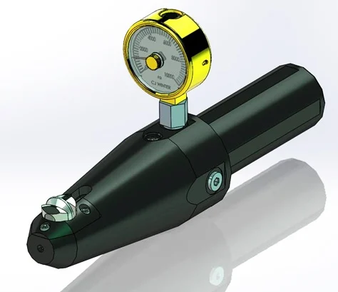 A diagram of a 11069 Box tool parts - an internal thread (BOX) Bar-Style tool.