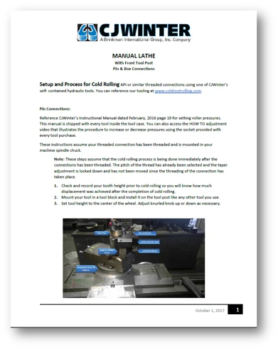 Cold Root Rolling: Manual Lathe Setup Guide