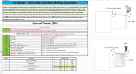 Cold Root Rolling Programming Calculators